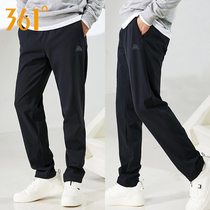 361 sports pants mens 2021 spring and autumn thick warm knit trousers loose straight casual sports pants men