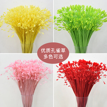 Wedding Peacock grass wedding hotel props Flower Art anchovy grass feather fly grass reed leaf decoration flower broken leaf grass