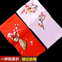 Silk embroidered silk scarf women Spring and Autumn Joker silk high-grade scarf green silk cheongsam outside small shawl