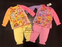 Japanese bread and Superman sister autumn and winter air Children baby pajamas home clothing thermal underwear children