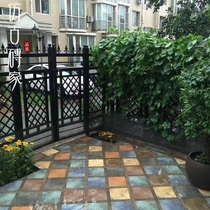 Outdoor garden wood grain tiles 600x600 balcony colorful plaid antique tiles restaurant floor tiles features