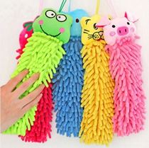 30cm cartoon cute hanging Chenille hand towel Multi-purpose wipe cloth rag polyps wipe hand towel