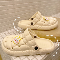 Dongle Shoes Womens Summer Outside Wearing 2022 New Stompers Comfort head Semi-slippers Soft Bottom Anti-slip Operating Room Nurse Shoes