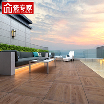 American pastoral terrace courtyard sub-wood grain floor tiles Outdoor garden background Modern simple antique tiles Balcony tiles