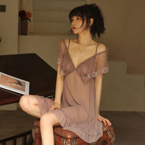 Love Lingerie Sexy Slumber Sleeping Clothes Fire Spicy Teasing Free Lace Transparent Little Chest Passion Suit Seductive Clothes
