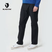 BLACKYAK cloth for yake autumn winter mens outdoor long pants business casual male pants warm elastic FCM615