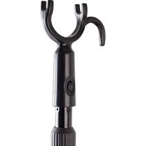 Aluminum alloy telescopic support clothes rod Household extended clothes fork pick clothes fork clothes stick large fork head take clothes rod black cold clothes rod