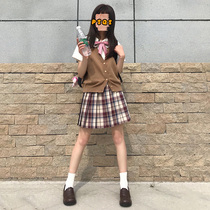 (Tokyo year old) original genuine dress JK red bean Taro mud Japanese soft girl college style skirt