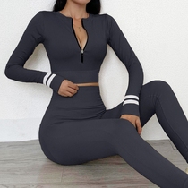 European and American sports suit women 2022 Summer new tight nectar Hip Elastic Sexy gym Running Yoga clothes