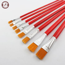 Oil painting pen brush Handmade leather DIY leather carving hook line pen Vegetable tanned leather dyeing line brush brush brush