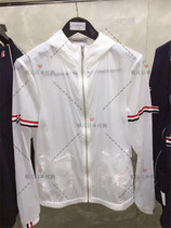 Silver Childrens Day Thom Browne 20 Summer TB thin sunscreen jacket for men and women breathable sun protection sunscreen