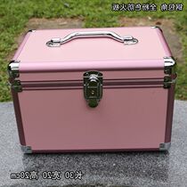 Makeup artist carries rounded toolbox Aluminum alloy makeup case storage box Ear picking pedicure Foot bath treatment Nail beauty