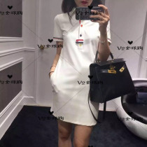  thom browne 17 new TB casual fashion POLO shirt short sleeve dress female