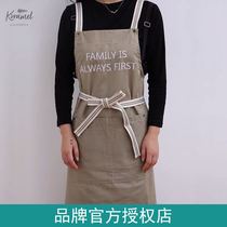 Hot sale American Krramel tree kitchen household adult apron canvas work clothes cleaning clothing waterproof and oil-proof
