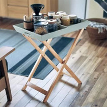 Foldable Wood small dining table rack mini tea table paint table table side table courtyard balcony tea table