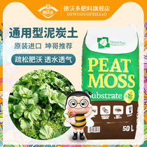 Imported nutritious soil original peat seedling planting planting soil green radish planting vegetables succulent leaf inserting flowers universal type