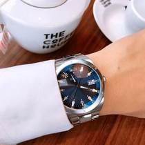 American Treasure Road Hua Bulova Fashion Stainless Steel Blue Dial Quartz Waterproof Male Watch 96B220