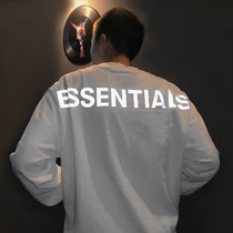 FOG FEAR OF GOD double line ESSENTIALS niche Tide brand high street loose reflective base long sleeve men
