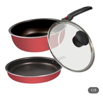 Jagana frying pan and stew pot combination induction cooker gas are suitable for non-stick pan less lampblack 18cm baby food supplement