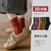 Pile socks children in the tube socks autumn and winter cotton ins tide Spring and Autumn Winter Korea autumn Japanese cotton long tube