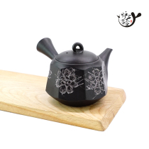 Japanese imported Changshu stone water pottery octagonal pot emergency teapot Japanese tea ceremony tea set side pot paper box