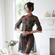  Sexy underwear pajamas cheongsam sexy temptation outfit Free flirting bed teasing shame small chest flat chest uniform