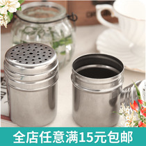 Stainless steel seasoning Jar Kitchen seasoning box barbecue seasoning bottle pepper seasoning jar chili powder sprinkling can