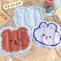 Summer cartoon cold cushion cute crystal chair cushion sedentary office student dormitory water-free nap ice pillow