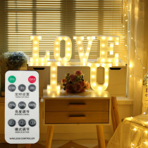 INS remote control 26 English letter lights LED symbol modeling light wedding night light birthday proposal light