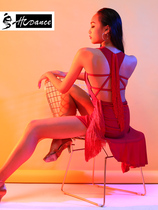 Dynasty Latin dance practice uniform female adult performance suit competition costume tassel Latin dress art test suit