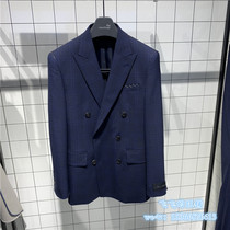 Mind Bridge Mens Spring Summer Korean Fashion Double Breasted Handsome Blazer MTBJ219C-2980