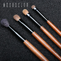 Wool horsehair Yellow wolf tail hair Professional eye eye shadow brush 4 sets of 3 kinds of animal hair each exhibition director