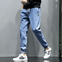 Fugui bird jeans 2021 new loose Korean version tide sign day series autumn thin spring and autumn sports trousers