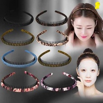 Hairband female face washing with Joker go out to press hair headband with teeth non-slip hairclip head cave broken hair hair card adult