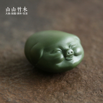 Tea pet ornaments can raise Yixing Zisha Zucai boutique tea tray ornaments creative tea set accessories Piggy tea table