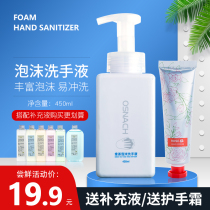 Foam hand sanitizer foam large bottle hotel adult household VAT portable replenishment liquid pressing type 450ml