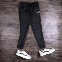 Drawstring sweatpants mens Korean version of the trend loose Wei pants autumn and winter 2021 new spring and summer casual pants trend brand pants