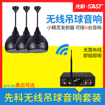 Shchenko Wireless Bluetooth Pendant Ball Sound Shop Restaurant Suspended Coffee Hall Supermarket Clothing Milk Tea Shop Speaker Ceiling Ceiling Suction ball shaped horn