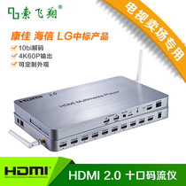 10-way HDMi high-definition code flow instrument 1 in 10 out of the intelligent code streamer WIFI wireless Internet function 4KX2K