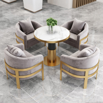Business Talks Rock Board Table And Chairs Combine Reception Sales Office Nordic Light Extravaganza Modern Hotel Office Guests Small Roundtable