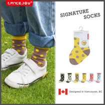 Lancejoy Canada Alejian socks Children socks Baby socks Cotton socks Toddler socks Polka dot socks Two pairs