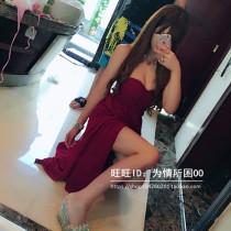 Goddess Nenomoto in the same style Holiday tourism Ultra Sexy Breasted Lady Elegant Temperament Even Dress