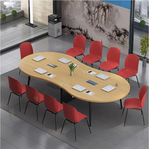 Office Furniture Large Mini Meeting Table Long Table Creativity 8 Typeface Modern Training Table Negotiation Table Chairs Combination