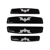 Car door side anti-collision rubber strip cartoon Batman creative modification personality body decoration stickers anti-scratch strip black and white