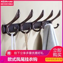 Suit bathroom antique vintage hanging hook Coat hook European bathroom living room clothes hook Wall hanging wall row hook