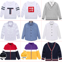 Long sleeve T - shirt with three set of kindergarten suit elementary school uniform Spring and Autumn Winter Class for childrens clothing customized