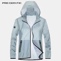 Summer sun protection Mens sports jacket ultra-thin breathable fishing shirt Outdoor sunscreen Skin Clothing Windproof custom