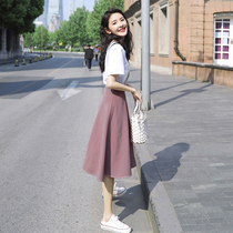 Sandro Moscoloni suit womens summer 2021 new fashion temperament goddess Fan Yangqi age reduction two-piece set