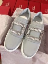 Rogervivier domestic spot spring mesh grey drill buckle sports shoes