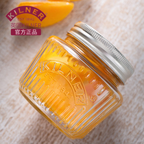 kilner Jam bottle glass sealed jar with lid food grade storage jar yellow peach Empty Jar Jar Jar bottle